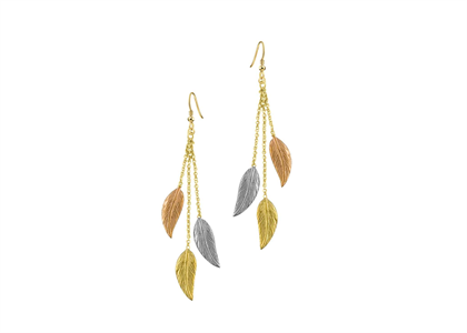 3 Tone Plated | Chandelier Earrings